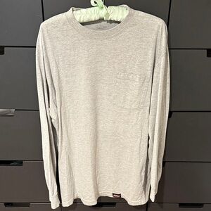 Dickies Men's Gray Long Sleeve Shirt